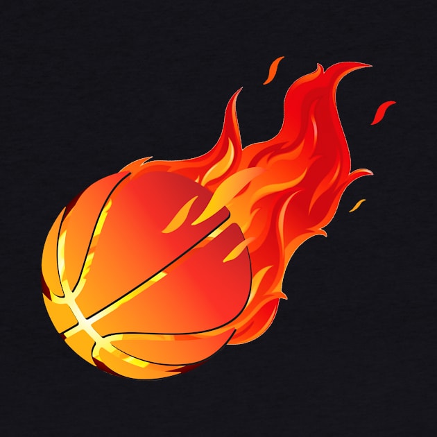 Fire Basket Ball Small Version by DavidLoblaw